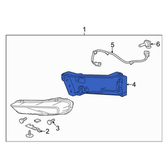 Honda OE - Rear Right Fog Light Bracket