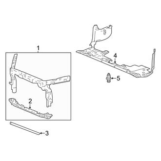 Honda OE - Radiator Support (Sedan)
