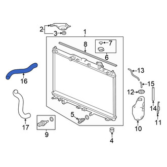 Honda OE - Upper Radiator Coolant Hose