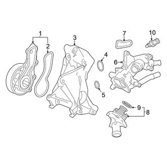 Honda OE - Cooling - Water Pump (Sedan 2.4L)