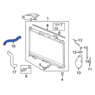 Honda OE - Upper Radiator Coolant Hose