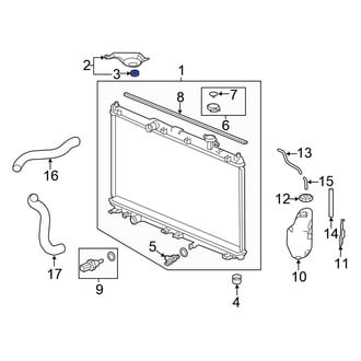 Honda OE - Upper Radiator Insulator