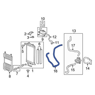 Honda OE - Drive Motor Inverter Radiator Hose