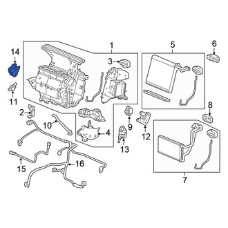 Honda OE - Left HVAC Blend Door Actuator