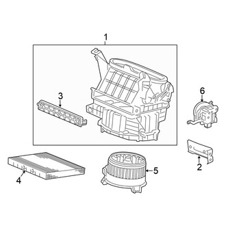 Honda OE - Air Conditioner & Heater - Blower Motor & Fan (Sedan)