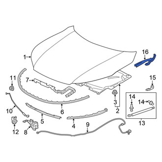Honda OE - Front Left Hood Hinge