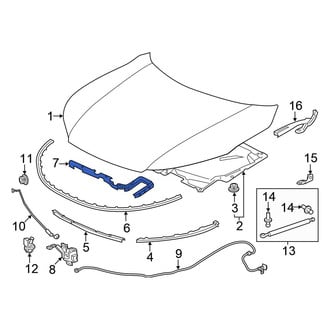 Honda OE - Front Inner Hood Seal