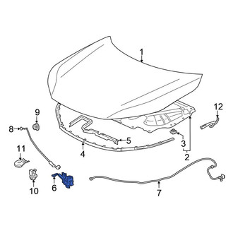 Honda OE - Front Hood Latch
