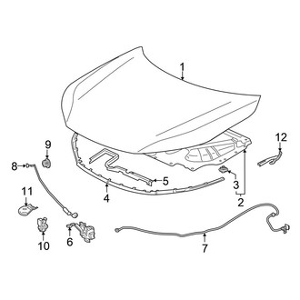 Honda OE - Hood & Components (Plug-In)