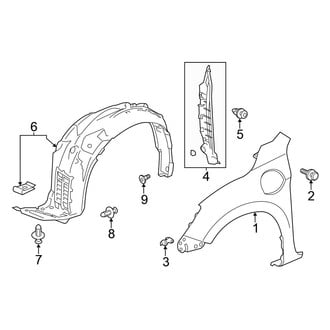 Honda OE - Fender & Components (Fender & Shields), (Plug-In)