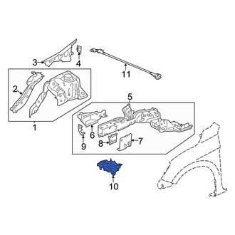 Honda OE - Front Battery Tray