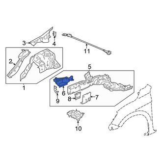 Honda OE - Front Left Frame Side Member Bracket