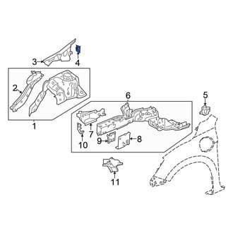 Honda OE - Front Right Fender Gusset