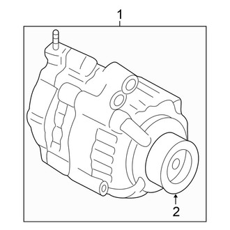 Honda OE - Electrical - Alternator (Conventional), (EX-L 2.4L)