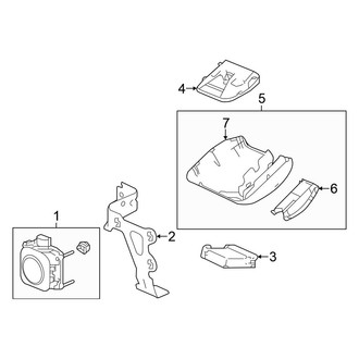 Honda OE - Electrical Components (Conventional, Forward Collision Warning Components), (EX / EX-L / LX / Sport / Sport Special Edition / Touring)