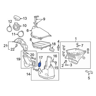 Honda OE - Lower Engine Air Intake Resonator Seal