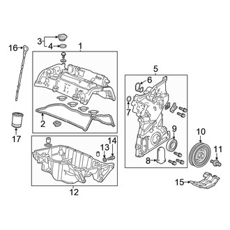 Honda OE - Engine / Transaxle - Engine Parts (Sedan)