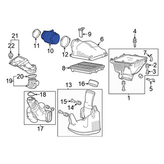 Honda OE - Engine Air Intake Hose