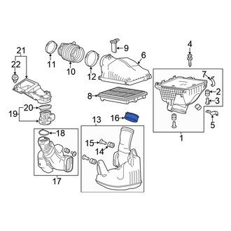Honda OE - Engine Air Intake Hose Adapter