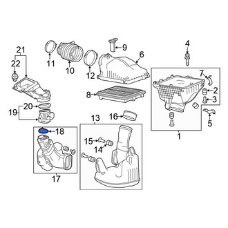 Honda OE - Engine Air Intake Hose Seal