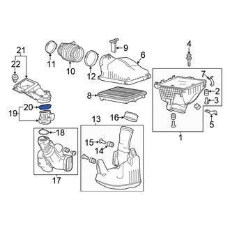 Honda OE - Engine Air Intake Hose Seal