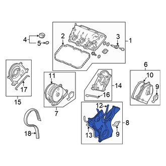 Honda OE - Lower Engine Timing Cover Gasket