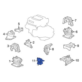 Honda OE - Lower Automatic Transmission Mount