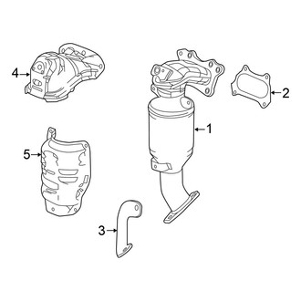 Honda OE - Exhaust System - Manifold (Sedan 2.4L)