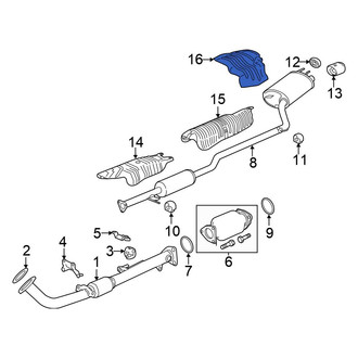 Honda OE - Rear Right Floor Pan Heat Shield