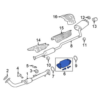 Honda OE - Rear Catalytic Converter