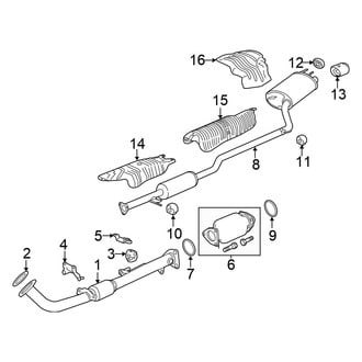 Honda OE - Exhaust System - Exhaust Components