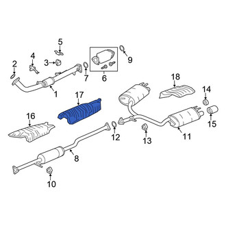 Honda OE - Center Floor Pan Heat Shield