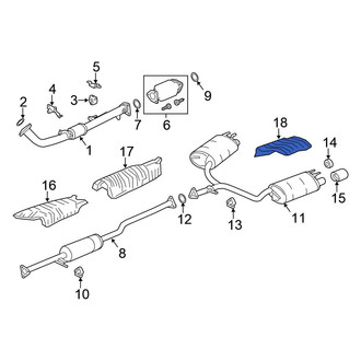 Honda OE - Rear Right Floor Pan Heat Shield
