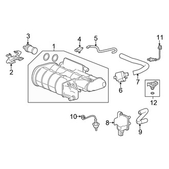 Honda OE - Emission System - Emission Components (Sedan)