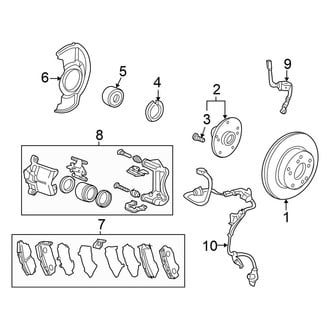Honda OE - Front Suspension - Brake Components (LX)