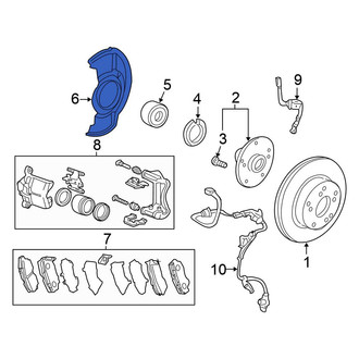Honda OE - Front Brake Dust Shield