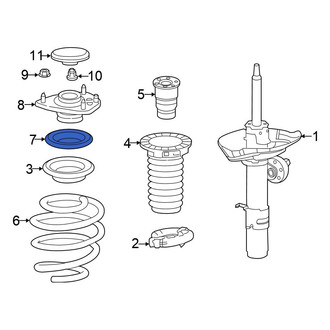 Honda OE - Front Suspension Strut Bearing