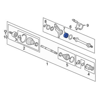 Honda OE - Front CV Axle Shaft Carrier Bearing