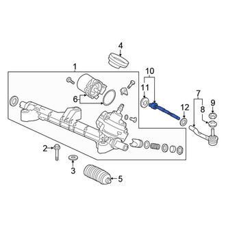 Honda OE - Left Outer Steering Tie Rod End