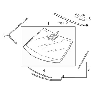 Honda OE - Windshield - Glass (EX-L Sedan)