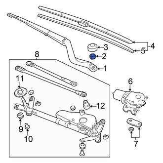 Honda OE - Wiper Arm Nut