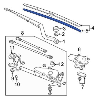 Honda OE - Right Wiper Blade Refill