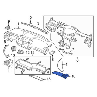 Honda OE - Right Outer Dashboard Air Vent
