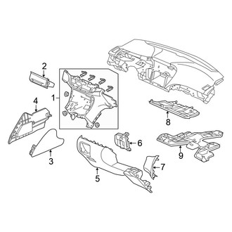 Honda OE - Instrument Panel Components (EX / EX-L / Touring Sedan)