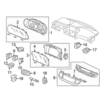 Honda OE - Instrument Panel - Cluster & Switches