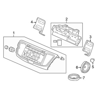 Honda OE - Instrument Panel - Sound System (W/O Touchscreen), (Sedan)