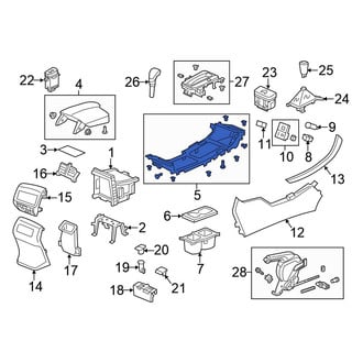 Honda OE - Center Console Panel