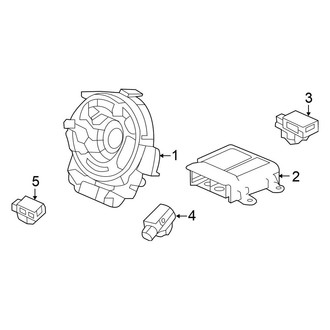 Honda OE - Restraint Systems - Air Bag Components (Modules & Sensors), (Sedan)