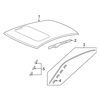 Honda OE - Roof - Exterior Trim (Sedan)