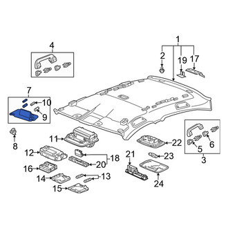 Honda OE - Left Sun Visor